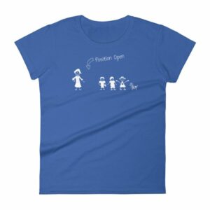 Husband Wanted Stick Figure Family Position Open Women's T-Shirt - Image 8