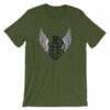 Grenade and Wings - Vintage Pineapple Hand Grenade T-Shirt - Image 3