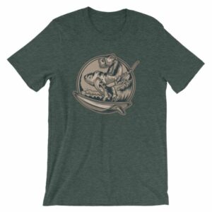Surfing T-Rex Cool Surfing Dinosaur T-Shirt - Image 4