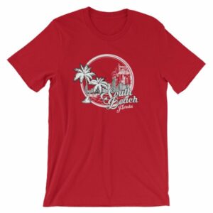 South Beach Miami Florida Vintage Beach T-Shirt - Image 13