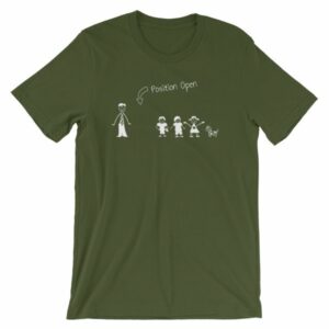 Wife Wanted Stick Figure Family Wife Position Open T-Shirt - Image 5