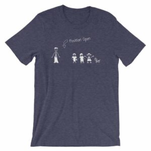 Wife Wanted Stick Figure Family Wife Position Open T-Shirt - Image 4