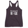 Nurses Rule Rock On Hand Nurse Support Women's tank top - Image 8