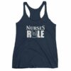 Nurses Rule Rock On Hand Nurse Support Women's tank top - Image 5