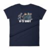 Police K9 Unit Sheepdog LEO Police Dog Funny Women's T-Shirt - Image 4