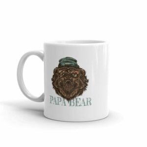 Papa Bear Grizzly Bear Daddy Coffee Mug - Image 2