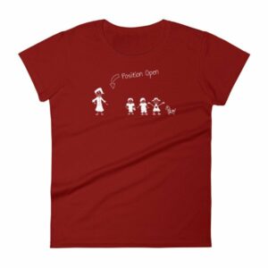 Husband Wanted Stick Figure Family Position Open Women's T-Shirt - Image 13