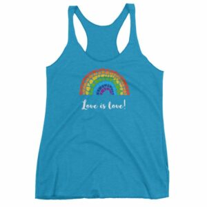 Pride Love is Love Mosaic Rainbow Pride Month Women's tank top - Image 11