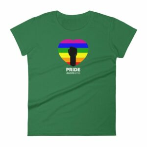 LGBT Pride Love Wins Rainbow Heart Pride Month Awareness Women's T-Shirt - Image 8