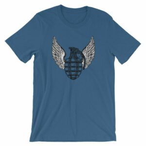 Grenade and Wings - Vintage Pineapple Hand Grenade T-Shirt - Image 6