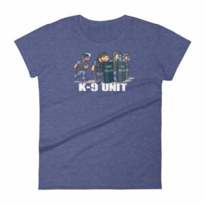 Police K9 Unit Sheepdog LEO Police Dog Funny Women's T-Shirt - Image 6