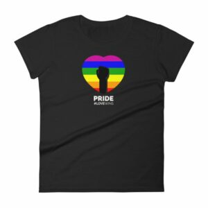 LGBT Pride Love Wins Rainbow Heart Pride Month Awareness Women's T-Shirt
