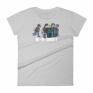 Police K9 Unit Sheepdog LEO Police Dog Funny Women's T-Shirt - Image 11