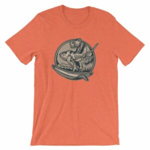 Surfing T-Rex Cool Surfing Dinosaur T-Shirt - Image 12