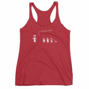 Husband Wanted Stick Figure Family Position Open Women's tank top - Image 11