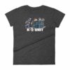 Police K9 Unit Sheepdog LEO Police Dog Funny Women's T-Shirt - Image 3