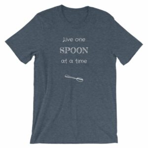 Live One Spoon At A Time Spoonies Chronic Illness T-Shirt - Image 8