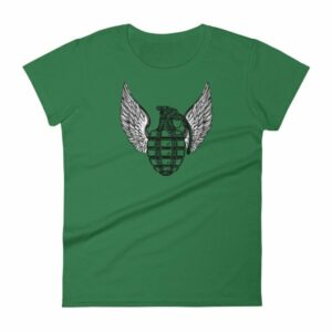 Grenade and Wings - Vintage Pineapple Hand Grenade Women's T-Shirt - Image 5