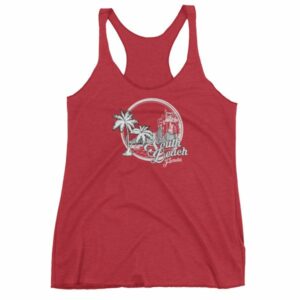 South Beach Miami Florida Vintage Beach Women's tank top - Image 12