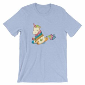 Cute Unicorn Farting Rainbow Clouds Funny Unicorn T-Shirt - Image 13