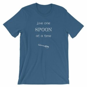 Live One Spoon At A Time Spoonies Chronic Illness T-Shirt - Image 9