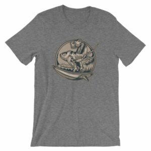 Surfing T-Rex Cool Surfing Dinosaur T-Shirt - Image 10