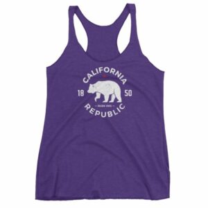 California Republic State Bear 1850 Golden State Women's tank top - Image 7