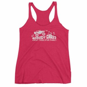 Nobody Cares About Your Stick Figure Family Off Road Women's tank top - Image 13