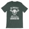 Beware Serious Lacrosse Kid Lacrosse Lovers T-Shirt - Image 3