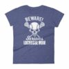 Beware Serious Lacrosse Mom Lacrosse Lovers Women's T-Shirt - Image 6