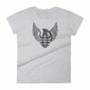 Grenade and Wings - Vintage Pineapple Hand Grenade Women's T-Shirt - Image 4