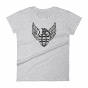 Grenade and Wings - Vintage Pineapple Hand Grenade Women's T-Shirt - Image 4