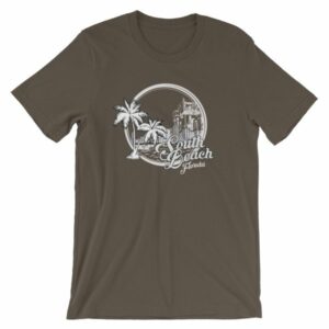 South Beach Miami Florida Vintage Beach T-Shirt - Image 7