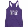 Nurses Rule Rock On Hand Nurse Support Women's tank top - Image 7