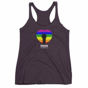 LGBT Pride Love Wins Rainbow Heart Pride Month Awareness Women's tank top - Image 8