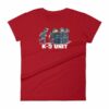 Police K9 Unit Sheepdog LEO Police Dog Funny Women's T-Shirt - Image 17