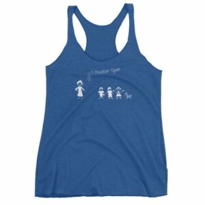 Husband Wanted Stick Figure Family Position Open Women's tank top - Image 9