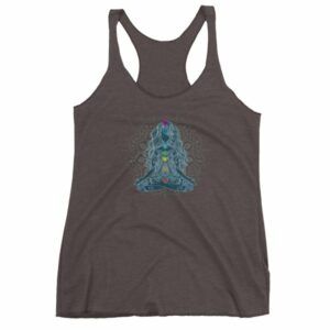 Meditating Lotus Asana Seven Chakras Meditation Yoga Women's tank top - Image 2
