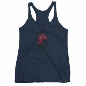 Never Fearful Heart Hand Grenade Retro Art Women's tank top - Image 5