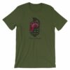 Never Fearful Heart Hand Grenade Retro Art T-Shirt - Image 5