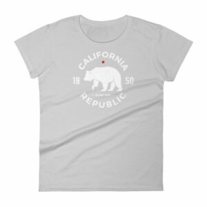 California Republic State Bear 1850 Golden State Women's T-Shirt - Image 11