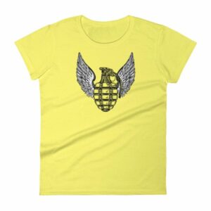 Grenade and Wings - Vintage Pineapple Hand Grenade Women's T-Shirt - Image 9