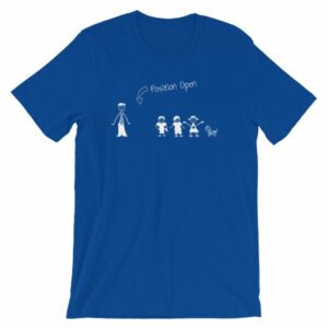 Wife Wanted Stick Figure Family Wife Position Open T-Shirt - Image 13