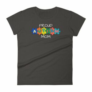 Proud Autism Mom Autism Awareness Women's T-Shirt - Image 2