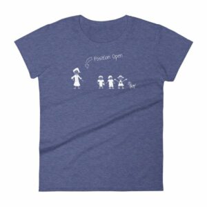 Husband Wanted Stick Figure Family Position Open Women's T-Shirt - Image 6