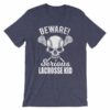 Beware Serious Lacrosse Kid Lacrosse Lovers T-Shirt - Image 4