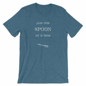 Live One Spoon At A Time Spoonies Chronic Illness T-Shirt - Image 3
