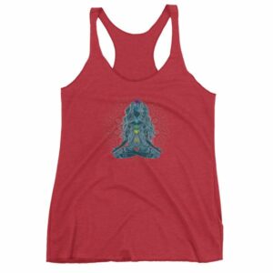 Meditating Lotus Asana Seven Chakras Meditation Yoga Women's tank top - Image 13