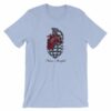 Never Fearful Heart Hand Grenade Retro Art T-Shirt - Image 12