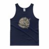 Surfing T-Rex Cool Surfing Dinosaur Tank top - Image 2